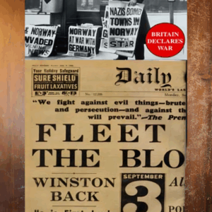 Britain Declares War: 1939 Newspaper Replica