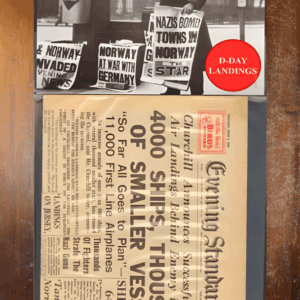 D-Day Landings: 1944 Newspaper Replica